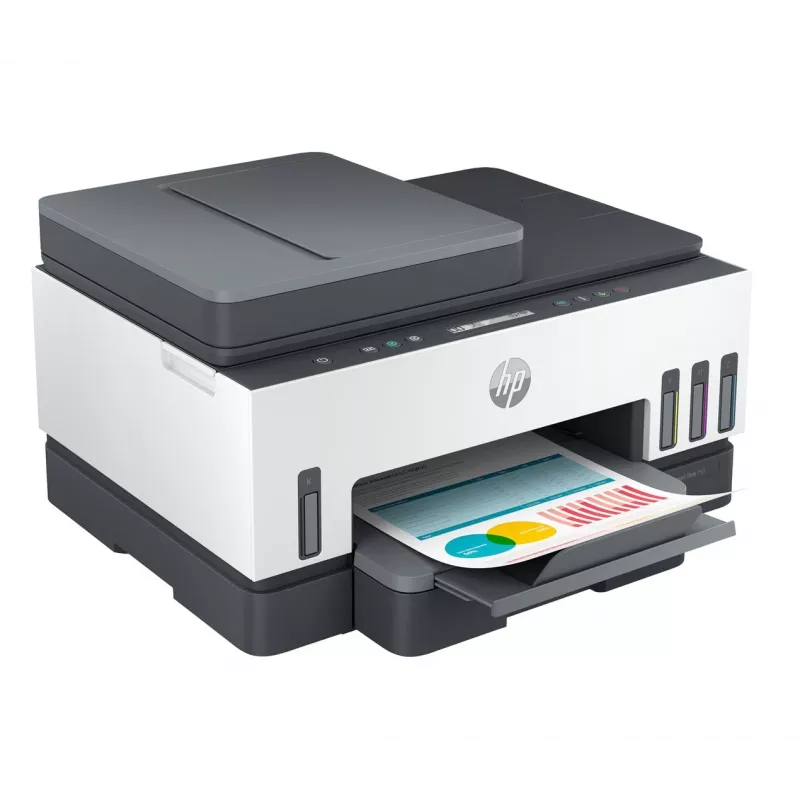 HP Smart Tank 750 impresora multifunción, depósito de tinta, color, WLAN, Smart App, dúplex, ADF, alimentador automático de documentos