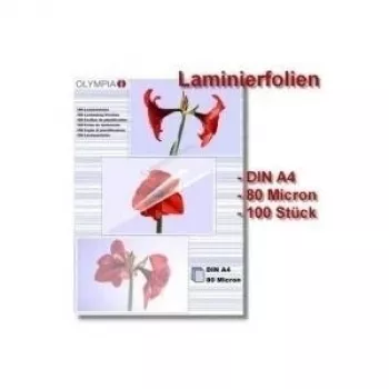 Fundas de laminar Olympia 1x100 DIN A4 80 micras