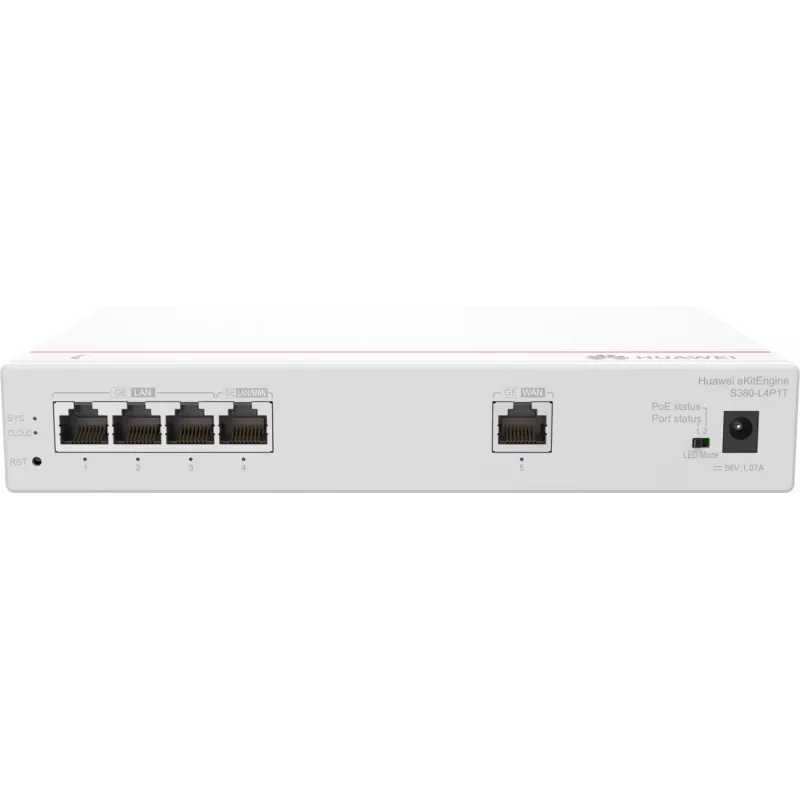 Huawei S380-L4P1T router multiservicio, 1x WAN, 4x POE LAN