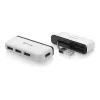 Hub de viaje Belkin USB 2.0 de 4 puertos, plateado, F4U021bt