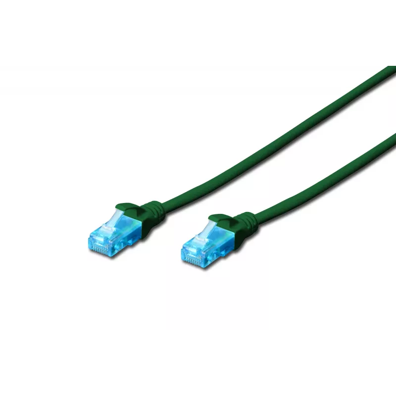 Assmann Digitus Cable de red CAT 5e U-UTP. PVC. AWG 26/7. Longitud 2 m. Color Verde (DK-1512-020/G)