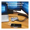 Dock USB-C Eaton Tripp Lite, doble pantalla - 4K 60 Hz HDMI, USB 3.2 Gen 1, hub USB-A, GbE, tarjeta de memoria, función de carga PD 100W, gris - Estación de acoplamiento - USB-C - 2 x HDMI - 1GbE (U442-DOCK