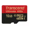 Transcend microSDHC MLC 16GB Class 10 UHS-I 600x + adaptador SD
