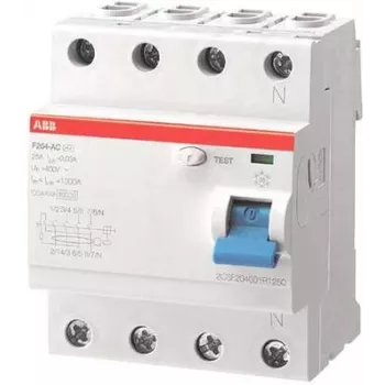 ABB interruptor diferencial F204 A-63/0,03 L conexiones N F204A-63/0,03 L (2CSF204123R1630)