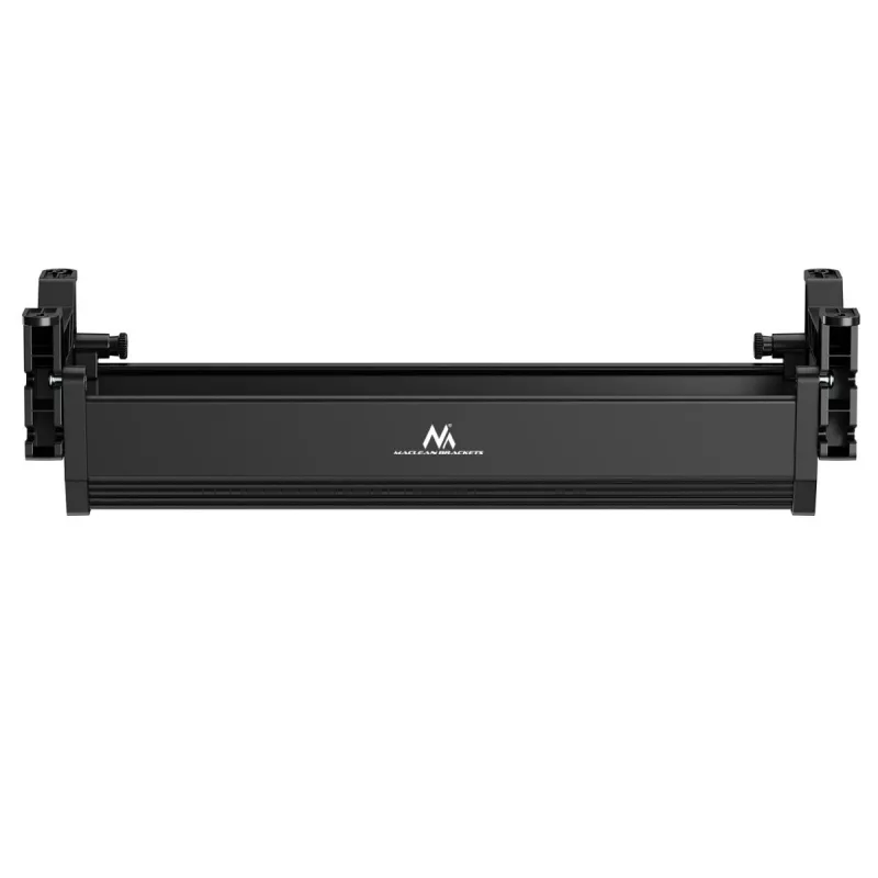 Canaleta de cables bajo escritorio MACLEAN MC-106B — negra, ABS, carga máxima 5 kg