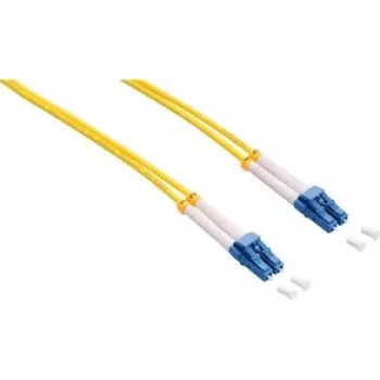 LogiLink - Cable de conexión - LC monomodo (macho) a LC monomodo (macho) - 10 m - fibra óptica - dúplex - 9/125 micrómetros - OS1/OS2 - libre de halógenos - amarillo