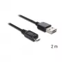 Cable USB DeLOCK EASY-USB 2.0-A Micro-B 2m