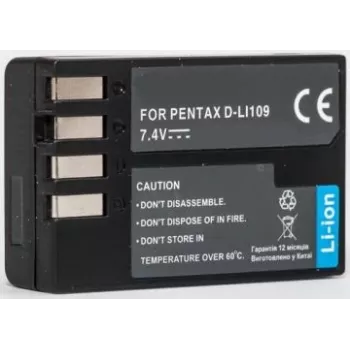 Batería de cámara recargable Extra Digital D-Li109 7,2V 1860mAh (MPN DV00DV1283)