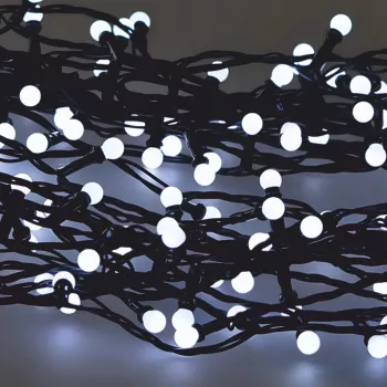 Guirnalda LED Extralink 200 bombillas blanco frío, diámetro 3+ mm, longitud 16 m