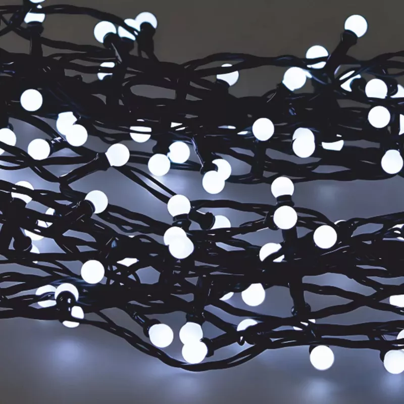 Guirnalda LED Extralink 200 bombillas blanco frío, diámetro 3+ mm, longitud 16 m