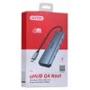 UNITEK uHUB Q4 hub USB Type-C 5000 Mbit/s gris