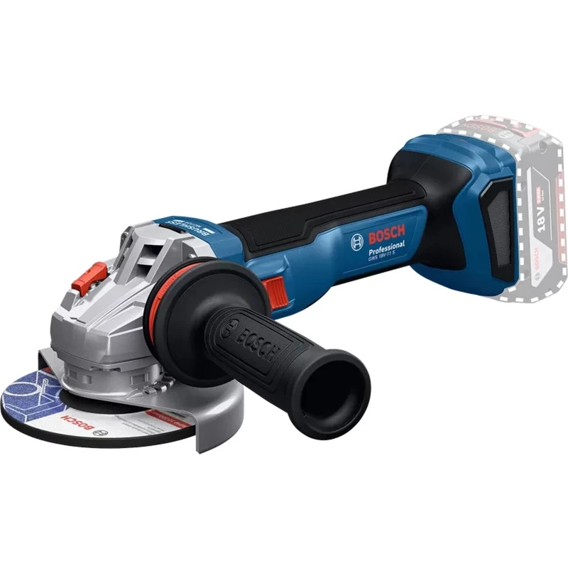 Amoladora angular Bosch GWS 18V-11 S SOLO 125 mm 18V a batería, disco 125 mm