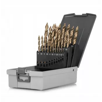 Juego de brocas Smart365 SM-24-KPL25, 25 piezas, tamaños 1–13 mm en pasos de 0,5 mm
