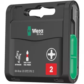 Juego de puntas de destornillador Wera Bit-Box 20 BTZ PH
