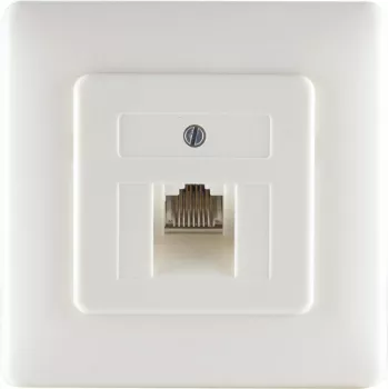 Toma de pared ShiverPeaks 74221 — conexión UAE 1x8 con marco metálico
