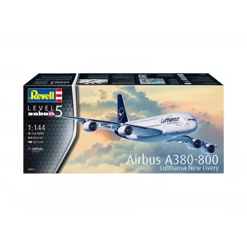 Maqueta montada Revell Airbus A380-800 Lufthansa New Livery