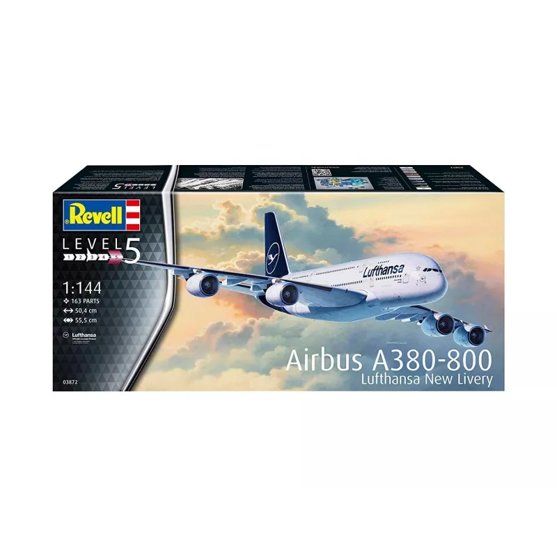 Maqueta montada Revell Airbus A380-800 Lufthansa New Livery