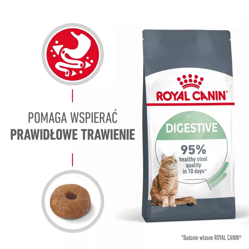 Royal Canin Digestive Care Adult pienso seco para gatos, 10 kg, pescado, aves, arroz, verduras