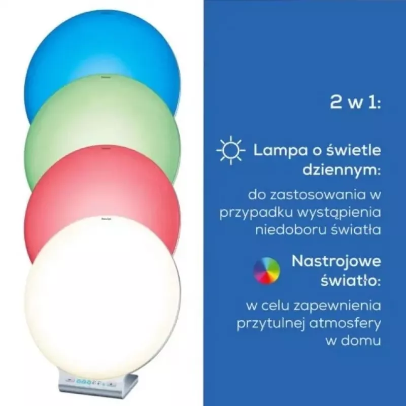 Lámpara de fototerapia Beurer TL100 – intensidad de 10.000 lux, diseño de bajo consumo