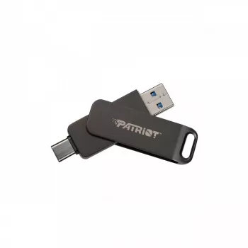Memoria USB PATRIOT Rage R550 256GB 100 MB/S USB A+C diseño giratorio (PE256GR550DSAD) negra
