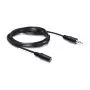 Cable de audio DeLOCK 84002 3 m 3,5 mm negro