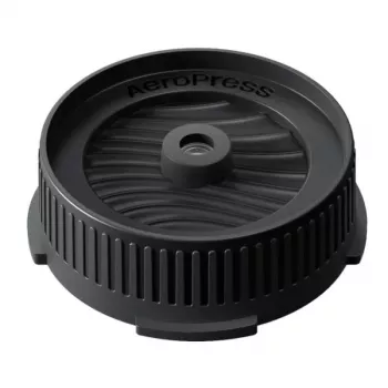 Tapa de filtro AeroPress Flow Control para cafetera negra