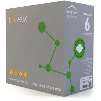 Cable de instalación Solarix CAT6 UTP PVC Eca 305 m