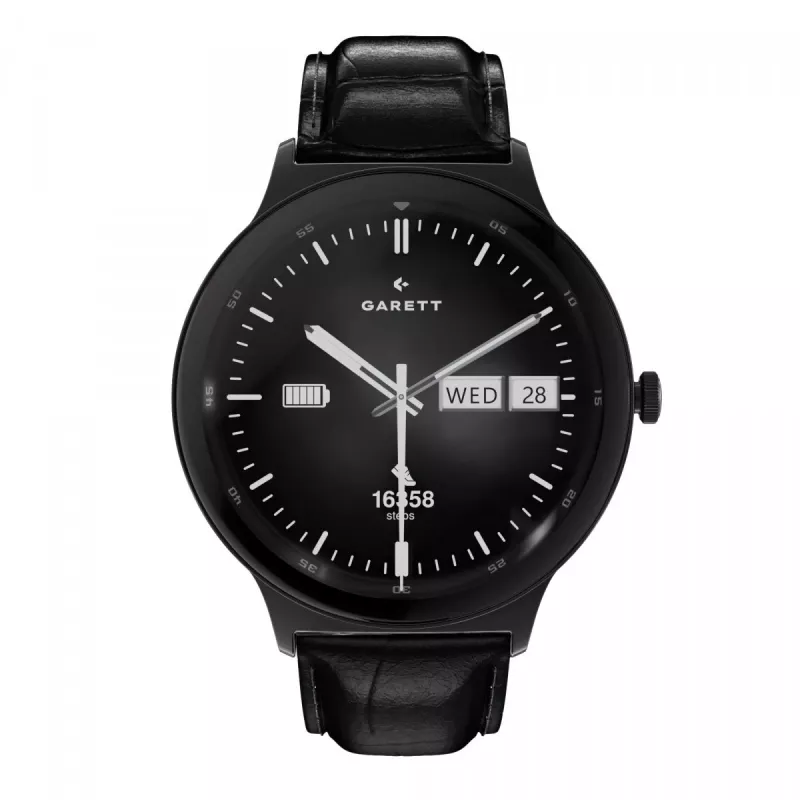 Smartwatch Garett Quantum — acero inoxidable negro