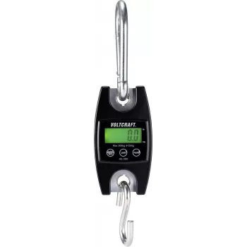 VOLTCRAFT HS-300 balanza colgante rango de pesaje (máx.) 300 kg legibilidad 200 g negro (HS-300)