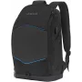 Mochila para portátil Tellur TLL611282 con puerto USB y franja luminosa, negra