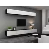 Conjunto de armarios de salón Cama VIGO 13 negro/blanco brillante
