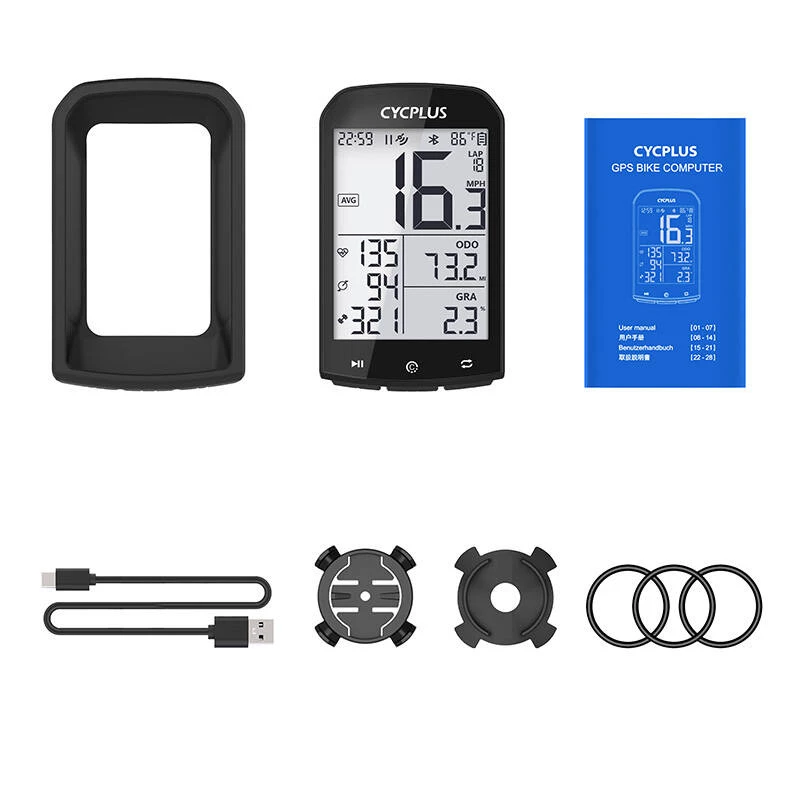 Ciclocomputador GPS Cycplus M1, pantalla de 2,9 pulgadas, Bluetooth