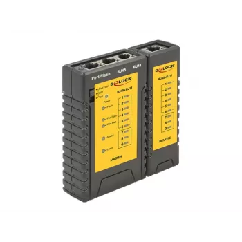 Comprobador de cables Delock + Portfinder - set comprobador de red (86407)