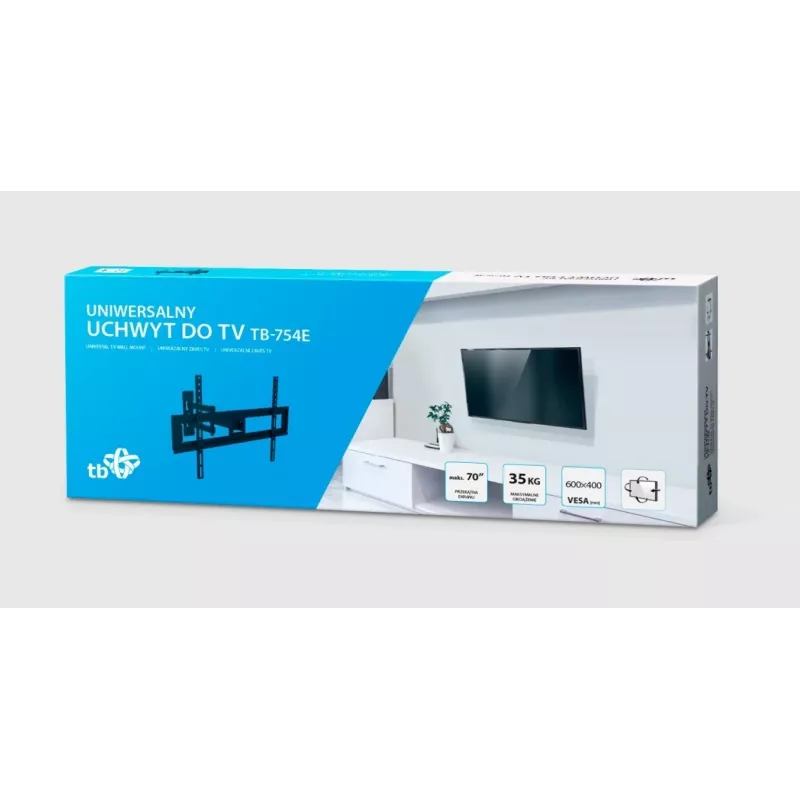 Soporte de pared para TV TB-754E 37-70 pulgadas 35kg máx VESA 600x400