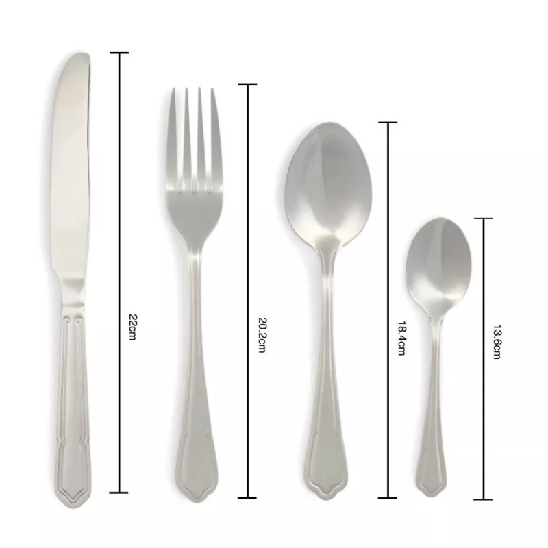 Set de cubiertos Salter BW12426EU7 24 piezas acero inoxidable, apto para lavavajillas