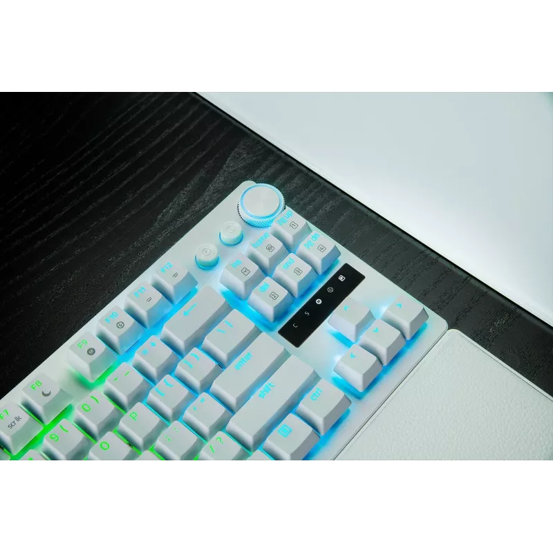 Razer Huntsman V3 Pro Tenkeyless 8KHz | Teclado gaming | Con cable | US | Blanco | Razer Analog Optical Switch Gen-2