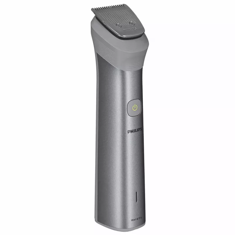 Recortadora todo en uno Philips MG5940/15 Series 5000, Acero inoxidable, 0,5 mm, 1,6 cm, 1 mm, Barba, Orejas, Nariz, Batería