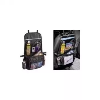 Hama Organizador móvil para automóvil con compartimento isotérmico para el asiento trasero, Negro