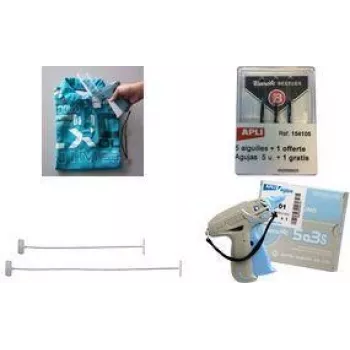 Pistola etiquetadora agipa Banok's 503 S gris/azul plástico aguja estándar, 1 ud.