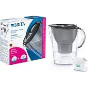 Jarra con filtro de agua BRITA Marella Graphite con 1 cartucho ALL-in-1 y 1 cartucho Extra Lime
