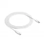 Akyga AK-USB-41 Cable USB-C a USB-C, USB 2.0, 60 W, 1,8 m, blanco