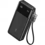 Batería externa con cable USB-C 20000 mAh 30W Negro