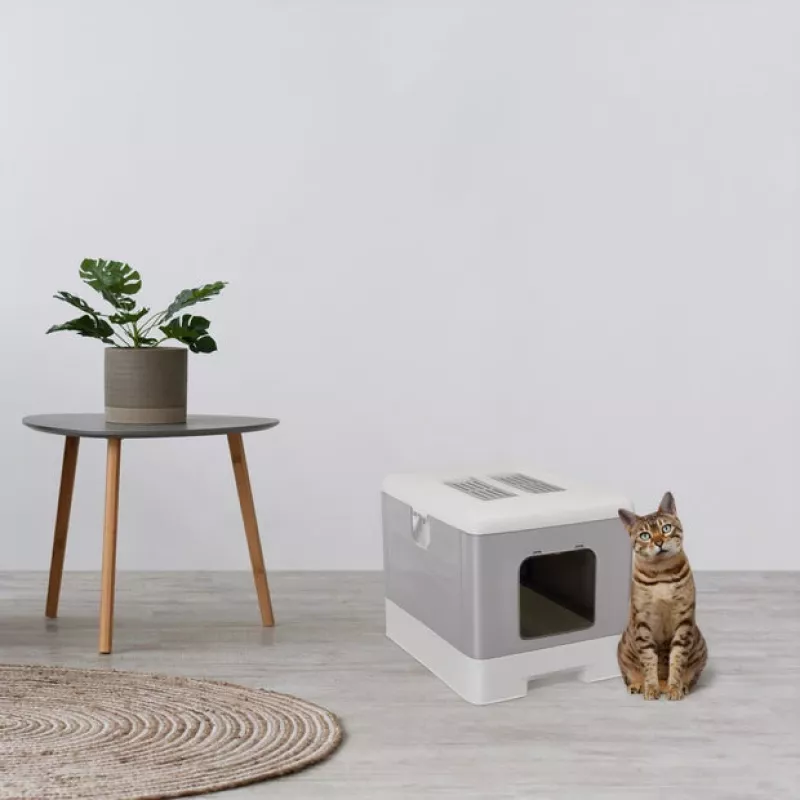 FERPLAST Sahara Green - Arenero para gatos - 52 x 39 x 40cm