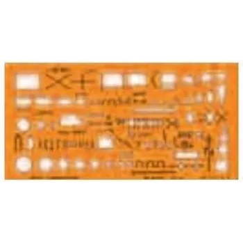 STANDARDGRAPH Plantilla de dibujo Símbolos de tropas OTAN 8355 naranja (8355)