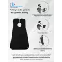 Extralink Capa de afeitado para cortar y arreglar la barba, Negro