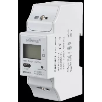 VE EMDIN02 - Contador de energía monofásico con pantalla LCD (EMDIN02)