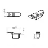Tapa de seguridad para enchufe DELOCK 64033, negro, 5×12,5×3,5 mm, pack de 10