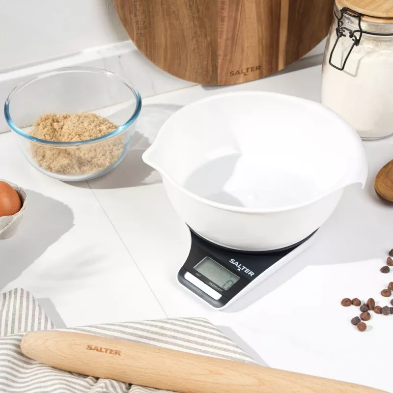 Báscula de cocina Salter Electronic Jugscale negra/blanca