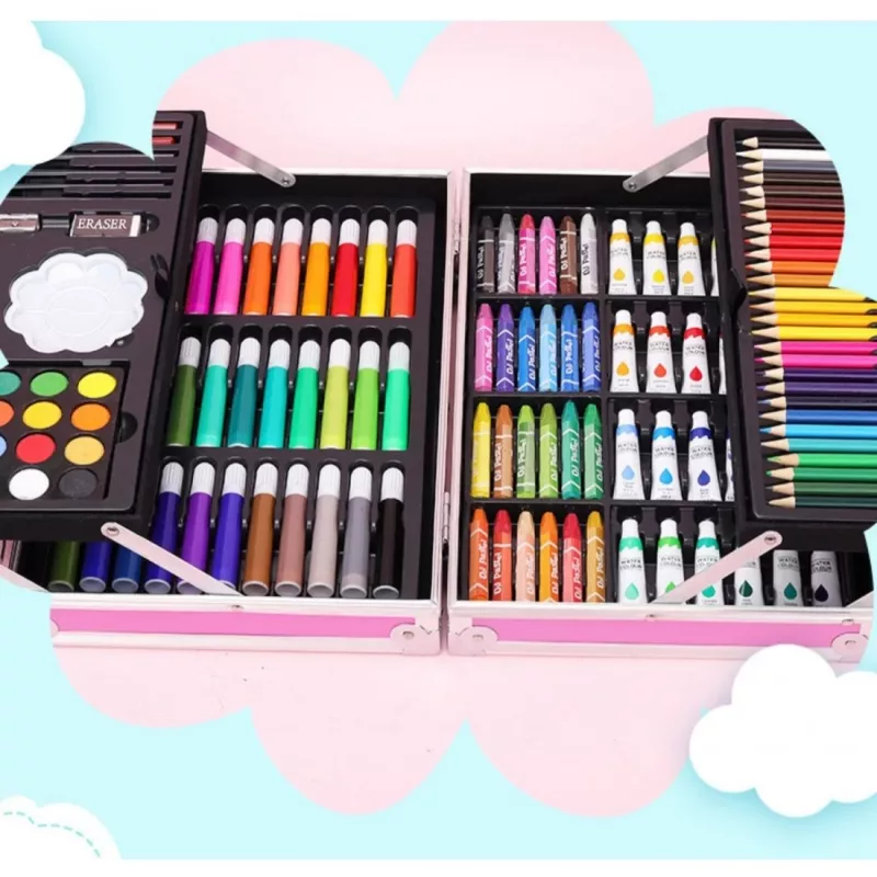 Set de manualidades para niños Extralink 145 piezas caja grande unicornio