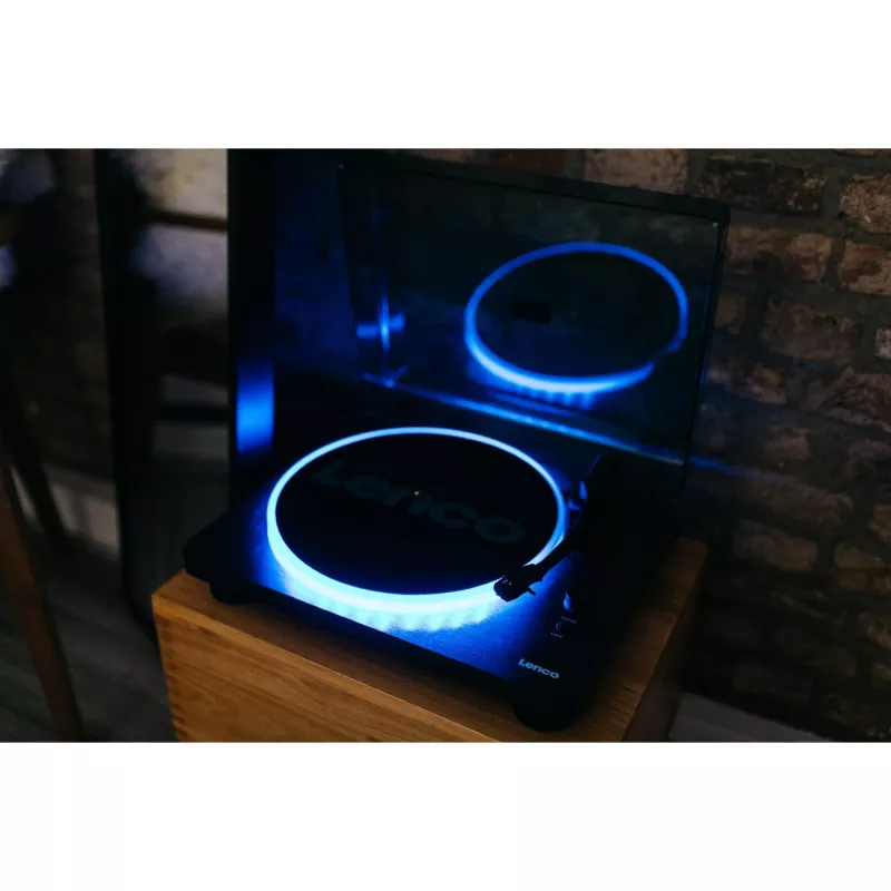 Lenco LS-50LED - Tocadiscos - 4 W (total) - Negro (A004784)